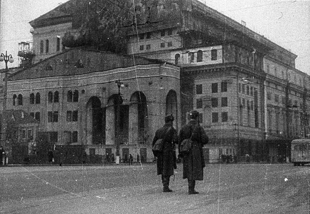 Маскировка Большого театра СССР в годы Великой Отечественной войны 1941 ГБУ ЦГА Москвы