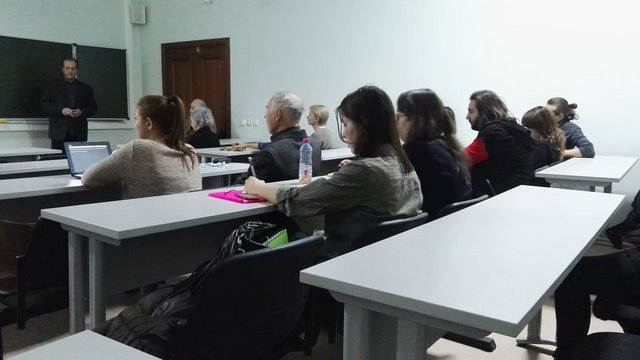 Научный семинар кафедры эстетики «Дескриптивная эстетика». МГУ им. М.В.Ломоносова, Шуваловский корпус, 14 ноября 2015 года — фотография 6